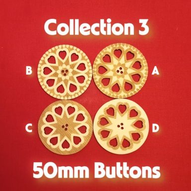 Designed engraved Buttons